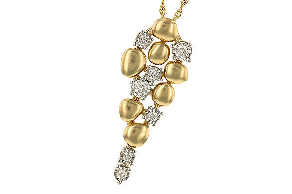 F329-64497: NECKLACE .25 TW
