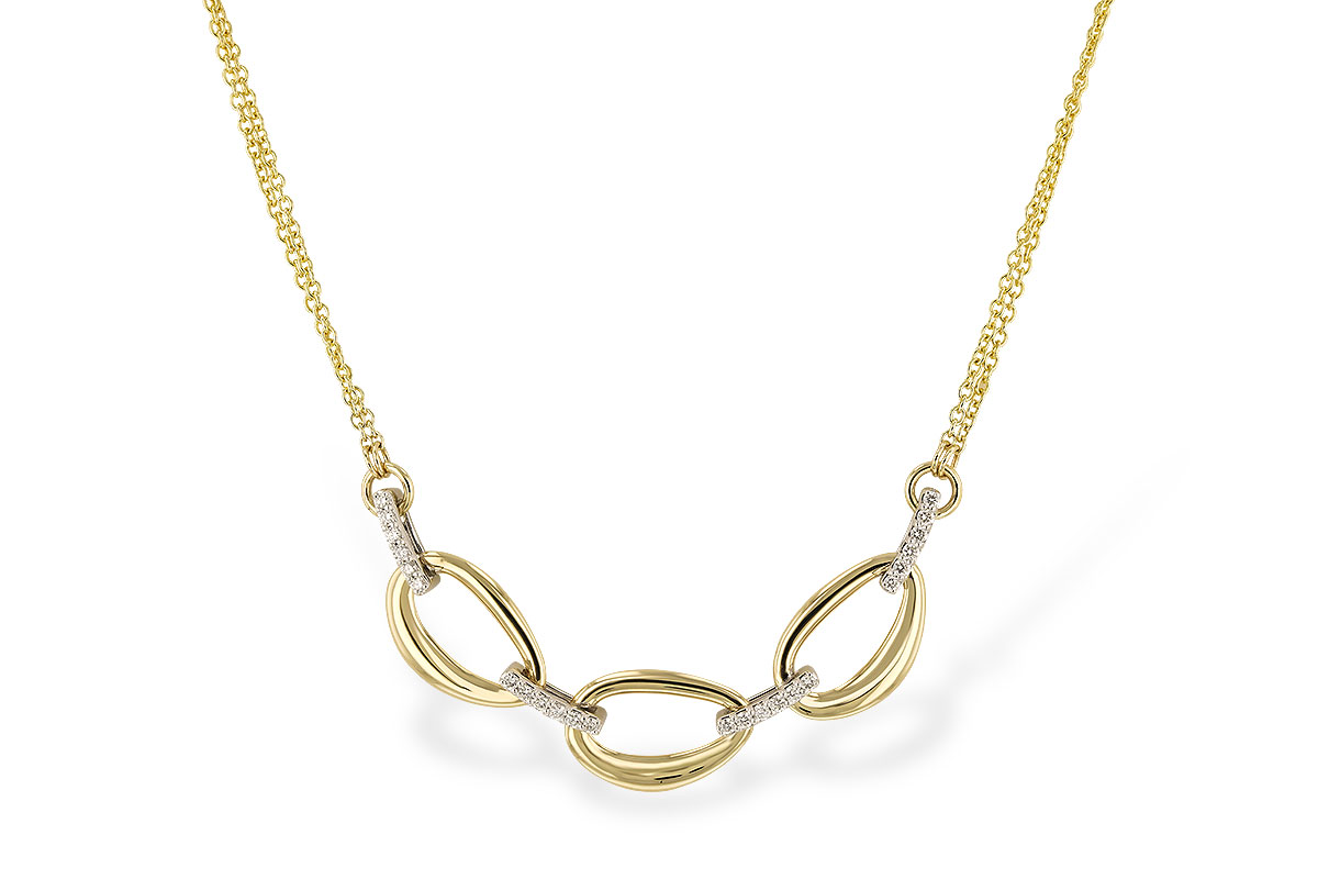 F329-65379: NECKLACE .25 TW (18")