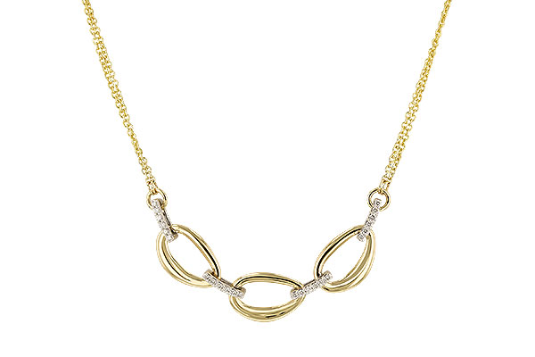 F329-65379: NECKLACE .25 TW (18")