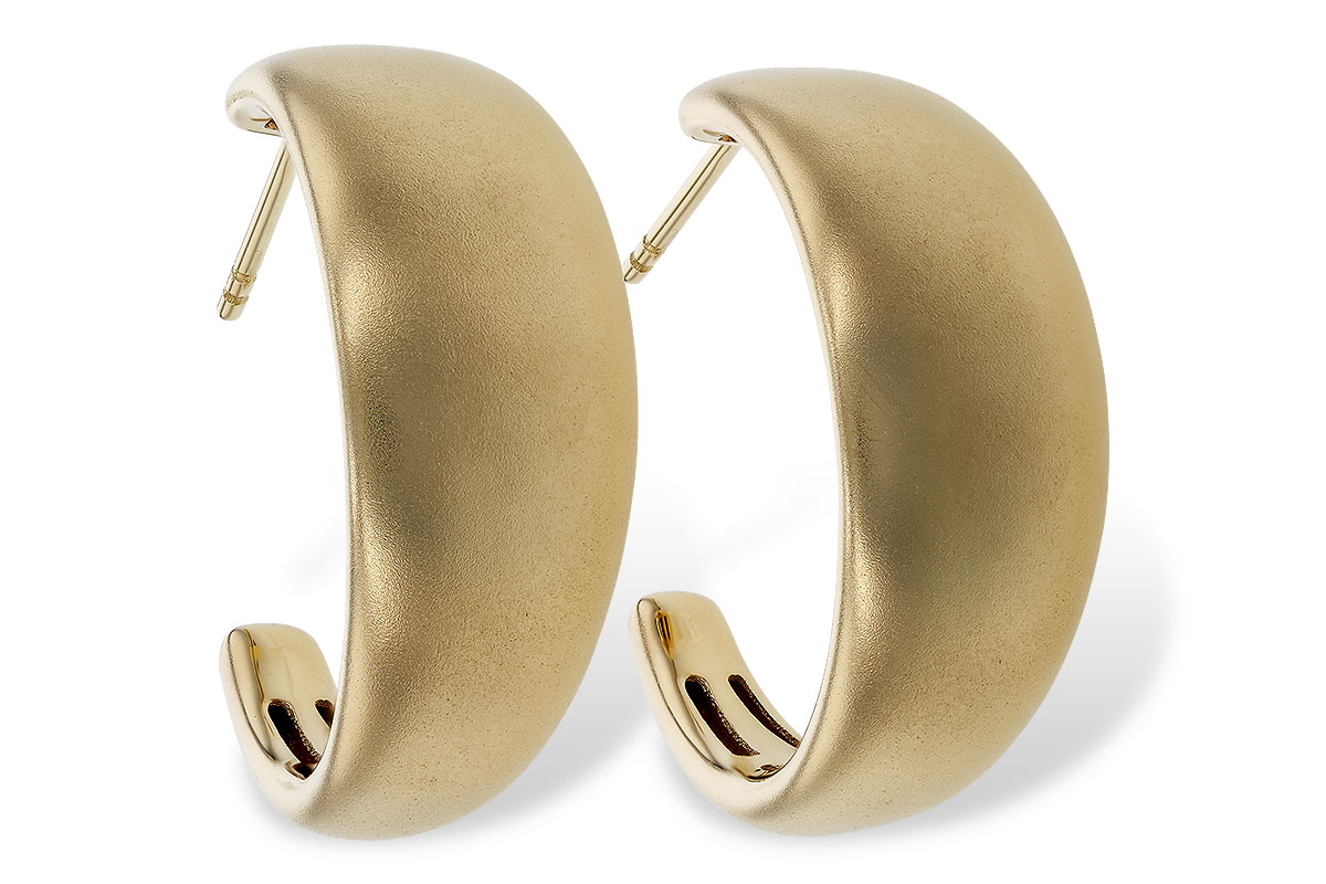 F329-66315: GOLD EARRINGS (24MM)