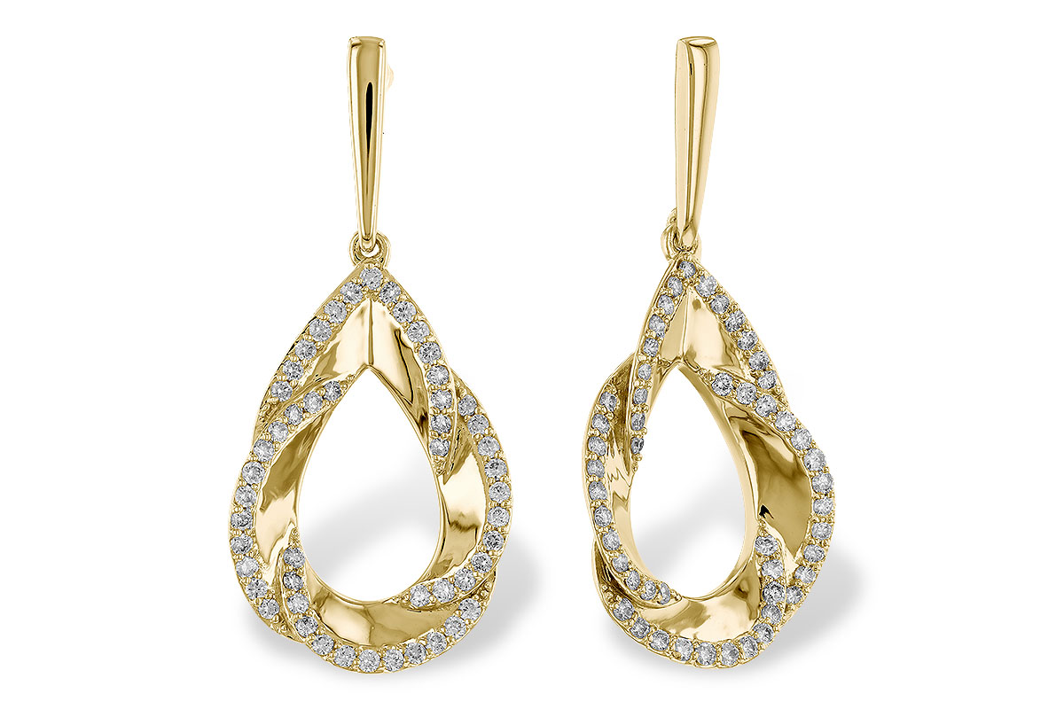 F329-66352: EARRINGS .50 TW