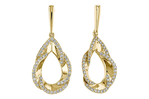 F329-66352: EARRINGS .50 TW