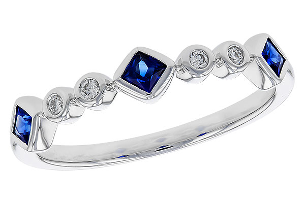 F329-69006: LDS WED RG .25 SAPPHIRE .30 TGW