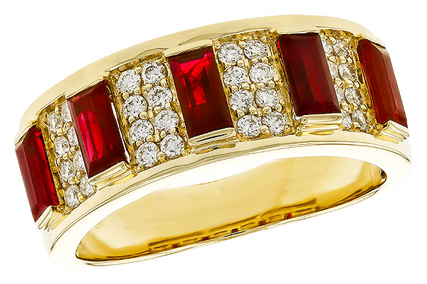 F329-69088: LDS WED RG 1.40 TW RUBY 1.69 TGW