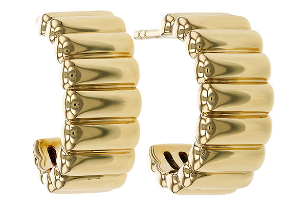 F329-69961: GOLD EARRINGS (16MM)