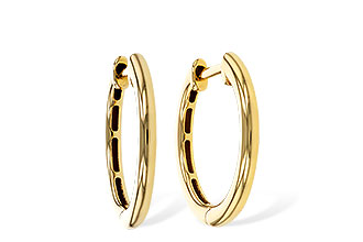 F329-71743: GOLD EARRINGS (16MM)