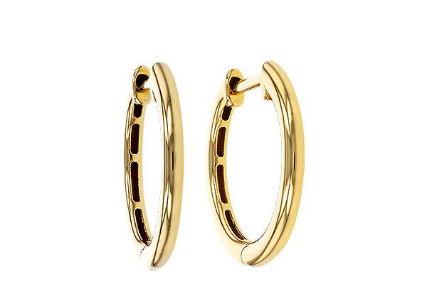 F329-71743: GOLD EARRINGS (16MM)