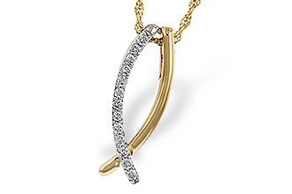 F329-71752: NECKLACE .25 TW