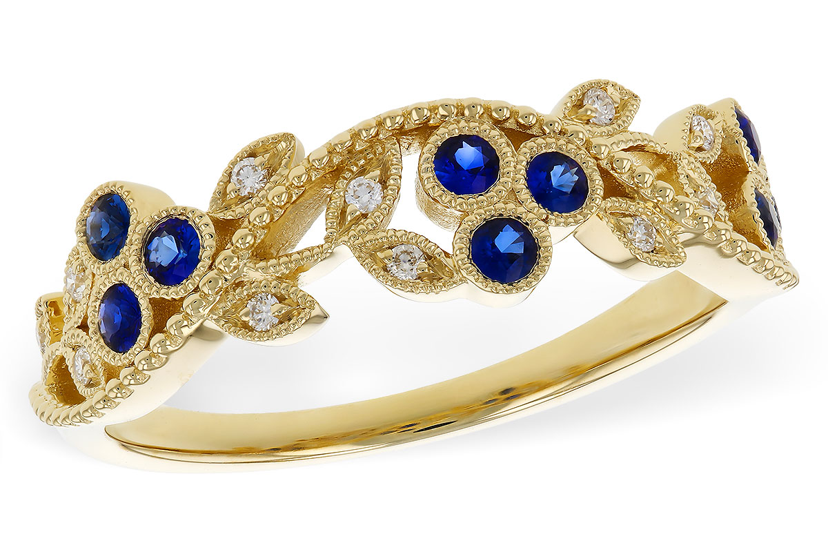 F329-72643: LDS WED RG .23 SAPPHIRE .29 TGW