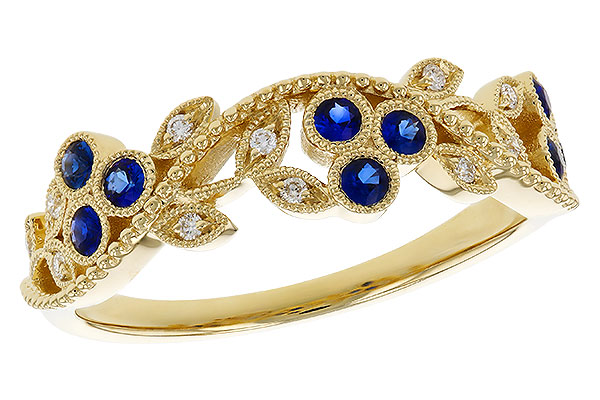 F329-72643: LDS WED RG .23 SAPPHIRE .29 TGW