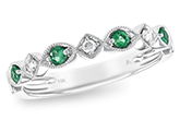 G239-71815: LDS WED RG .15 EMERALD .21 TGW