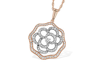 G243-29915: NECKLACE .73 TW