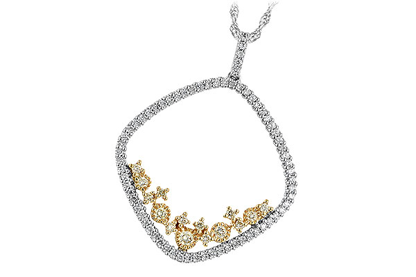 G243-35406: NECK .18 YELLOW DIAS .50 TW