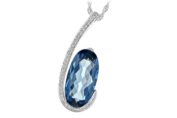 G244-19997: NECK 4.48 LONDON BLUE TOPAZ 4.60 TGW