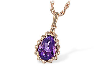 G244-22706: NECKLACE 1.06 CT AMETHYST