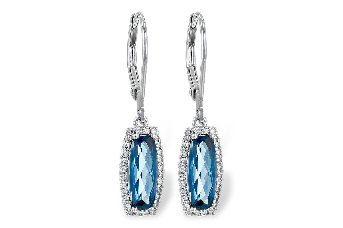 G245-15397: EARR 2.10 LONDON BLUE TOPAZ 2.28 TGW