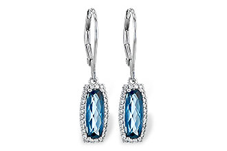 G245-15397: EARR 2.10 LONDON BLUE TOPAZ 2.28 TGW