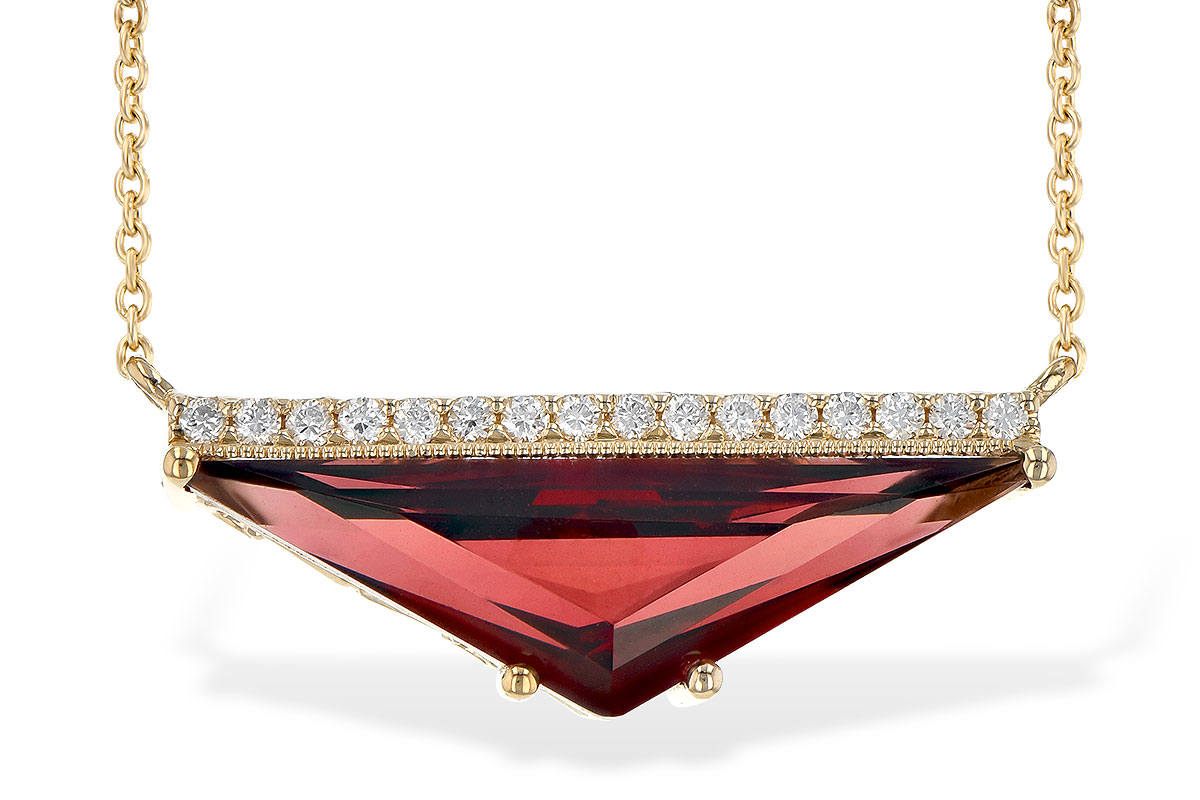 G245-15415: NECK 2.85 GARNET 2.95 TGW