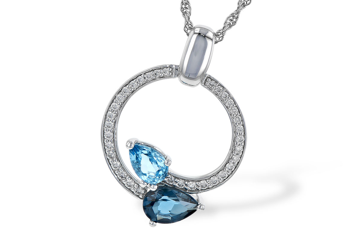 G245-16315: NECK 1.22 BLUE TOPAZ 1.40 TGW