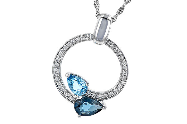 G245-16315: NECK 1.22 BLUE TOPAZ 1.40 TGW