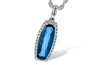 G245-17188: NECK 1.58 LONDON BLUE TOPAZ 1.70 TGW