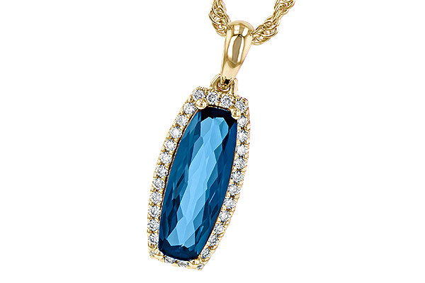 G245-17188: NECK 1.58 LONDON BLUE TOPAZ 1.70 TGW