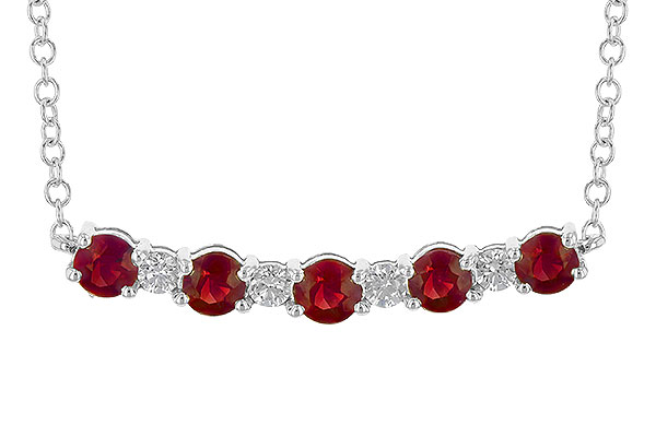G245-18097: NECK .58 TW RUBY .70 TGW