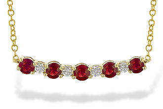 G245-18097: NECK .58 TW RUBY .70 TGW