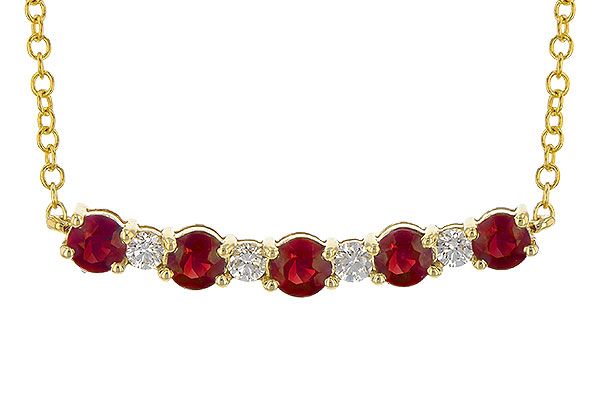 G245-18097: NECK .58 TW RUBY .70 TGW