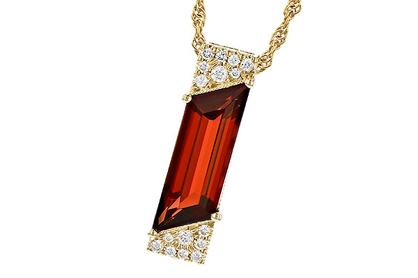 G327-86306: NECK 2.16 GARNET 2.25 TGW