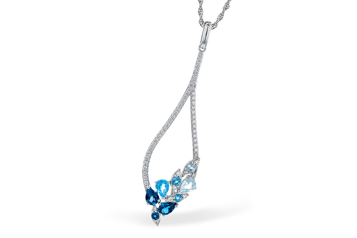 G327-86315: NECK .82 BLUE TOPAZ 1.05 TGW