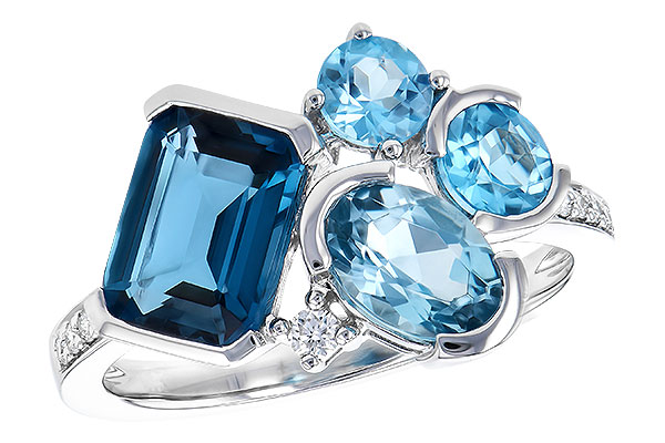 G327-89043: LDS RG 3.08 BLUE TOPAZ TW 3.15 TGW