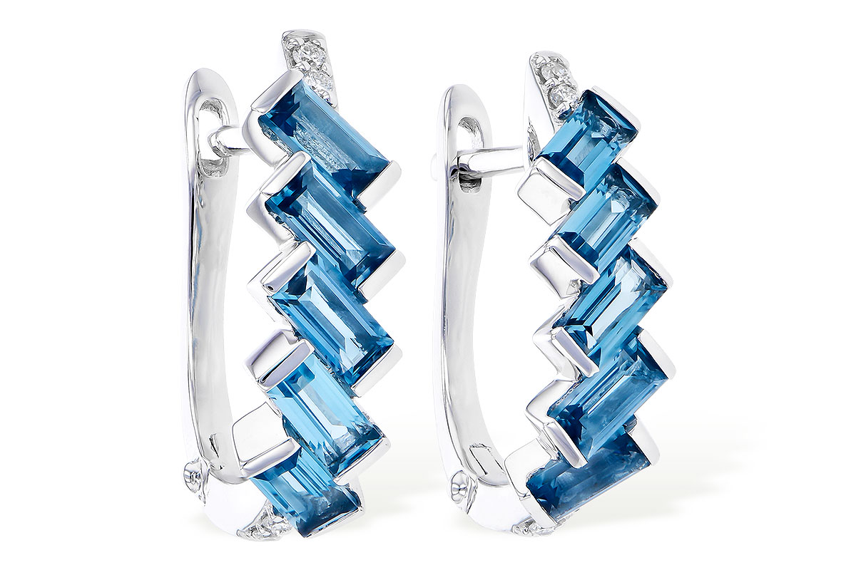 G327-89970: EARR 1.45 LONDON BLUE TOPAZ 1.50 TGW