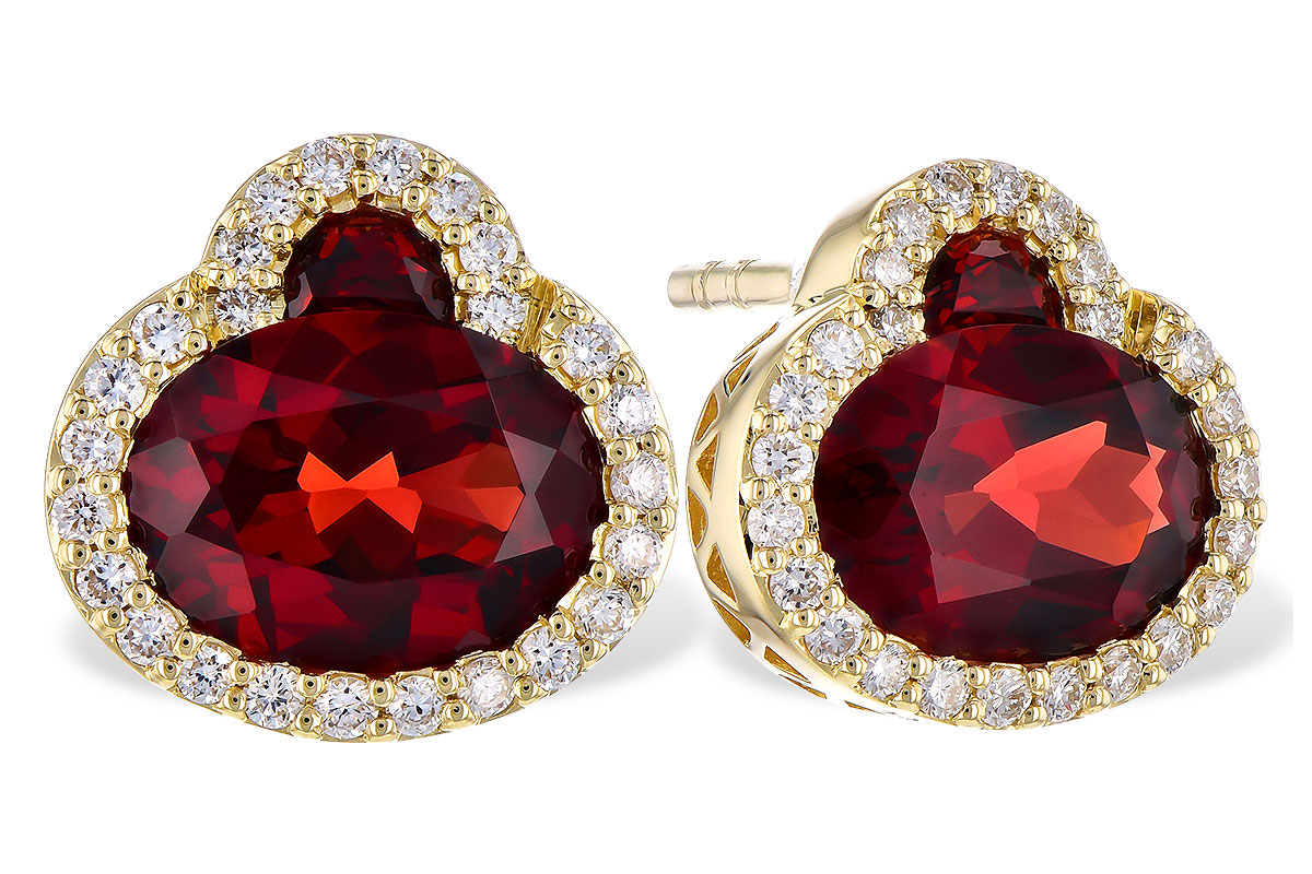G327-89988: EARR 2.85 TW GARNET 3.06 TGW