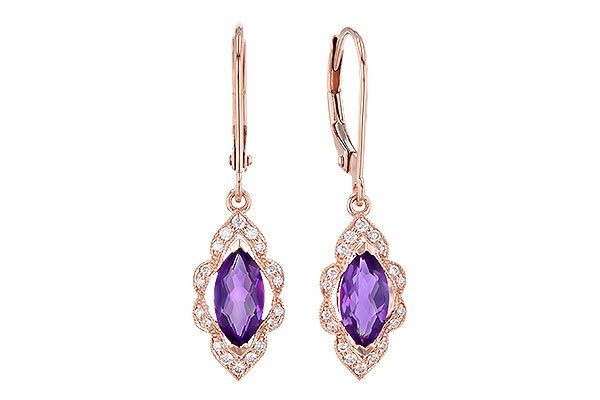 G327-90824: EARR .92 TW AMETHYST 1.07 TGW