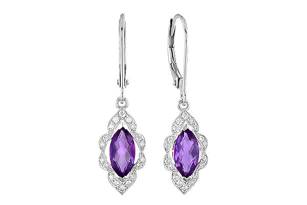 G327-90824: EARR .92 TW AMETHYST 1.07 TGW