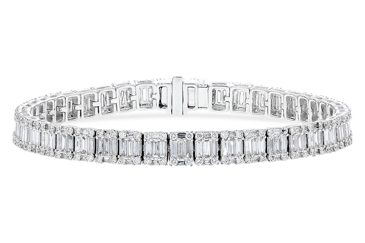 G328-75424: BRACELET 2.72 TW BAGUETTES 4.10 TW