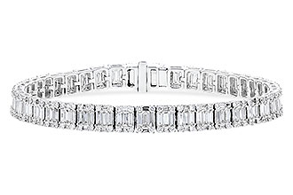 G328-75424: BRACELET 2.72 TW BAGUETTES 4.10 TW