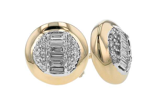 G328-77215: EARRINGS .15 BAG .26 TW