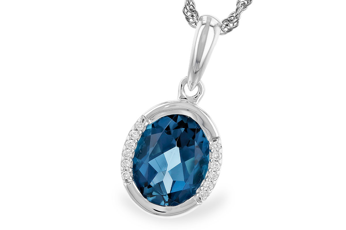 G328-77252: NECK 1.90 TW LONDON BLUE TOPAZ 1.93 TGW (9x7 LBT)