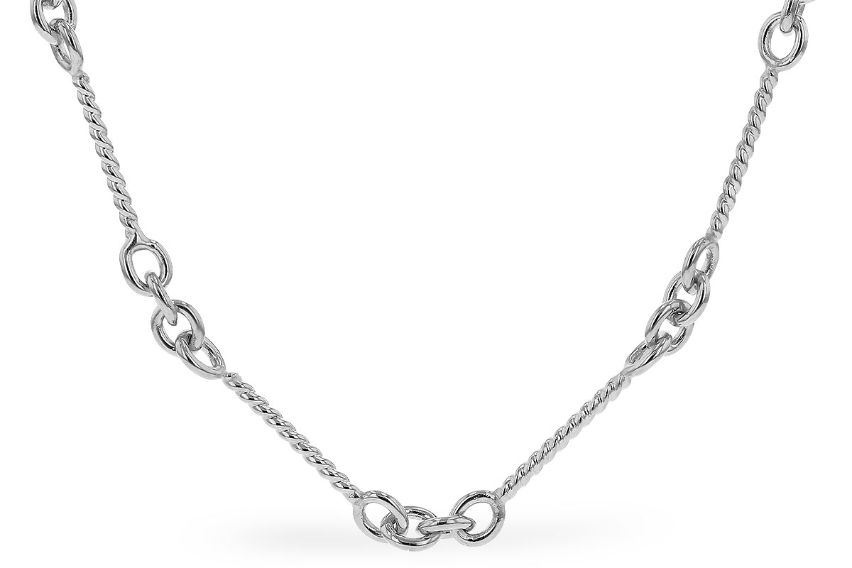 G328-79079: TWIST CHAIN (0.80MM, 14KT, 8IN, LOBSTER CLASP)