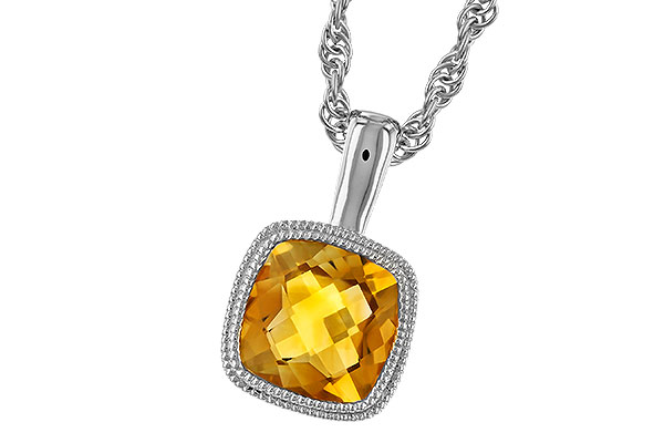 G328-79915: NECKLACE .75 CT CITRINE
