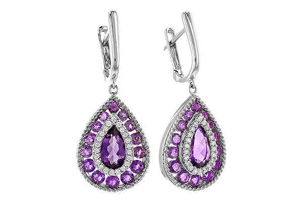 G328-80888: EARR 2.29 TW AMETHYST 2.45 TGW