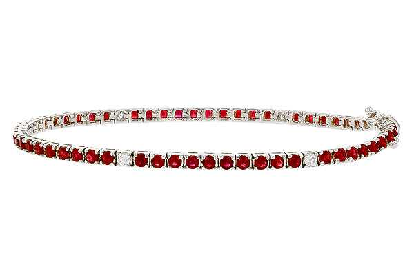 G329-65452: BRACELET 3.04 RUBY 3.29 TGW (7")