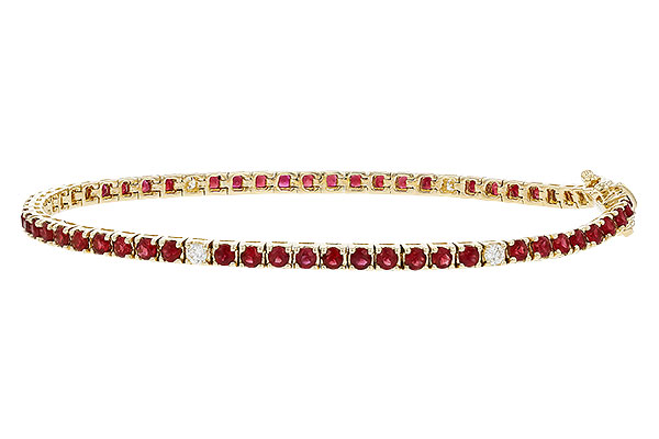 G329-65452: BRACELET 3.04 RUBY 3.29 TGW (7")