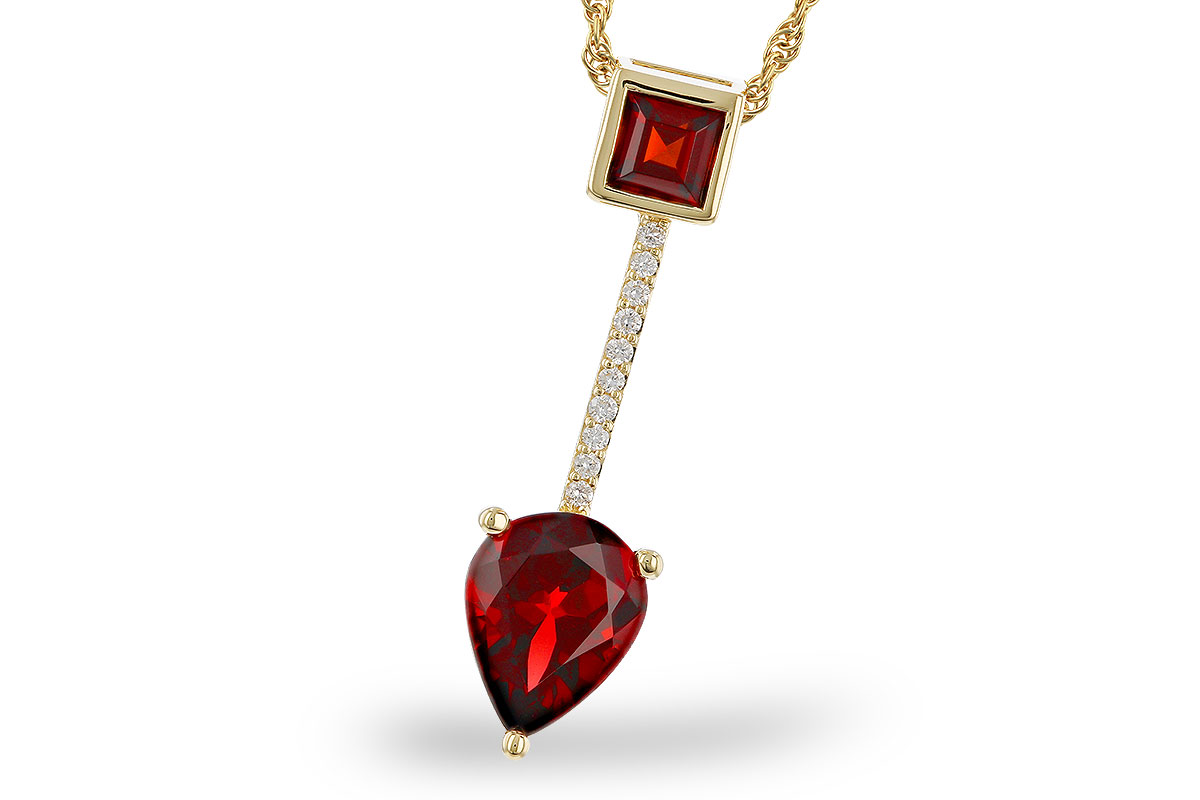 G329-66288: NECKLACE 2.15 GARNET 2.20 TGW