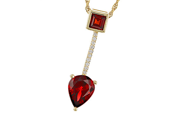 G329-66288: NECKLACE 2.15 GARNET 2.20 TGW