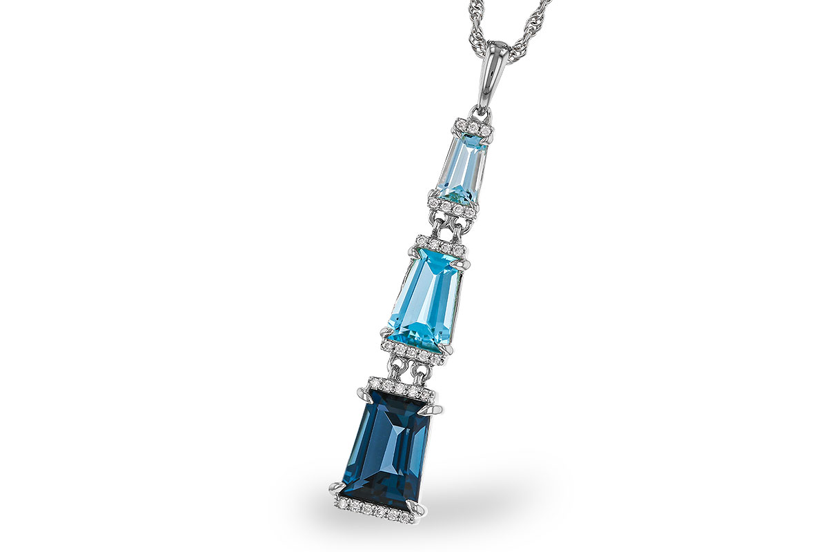 G329-68124: NECKLACE 2.60 TW BLUE TOPAZ 2.65 TGW