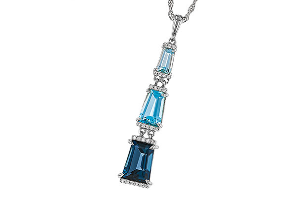 G329-68124: NECKLACE 2.60 TW BLUE TOPAZ 2.65 TGW