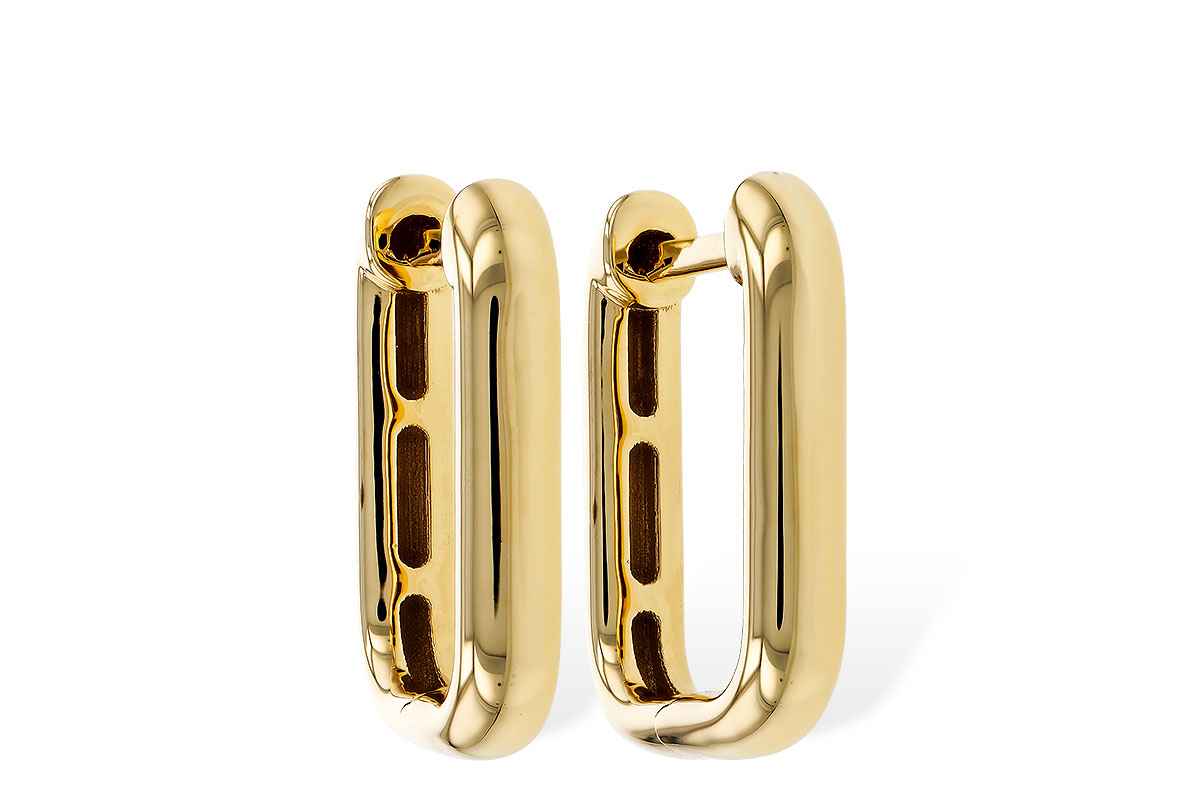 G329-70906: GOLD EARRINGS (15MM)